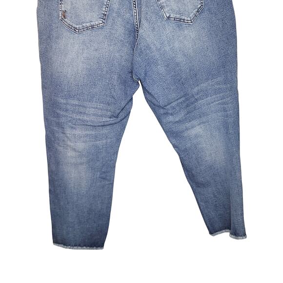 Kut from the Kloth Abigail Crop Straight Leg Raw Hem Denim jeans Size 18W - Picture 8 of 11
